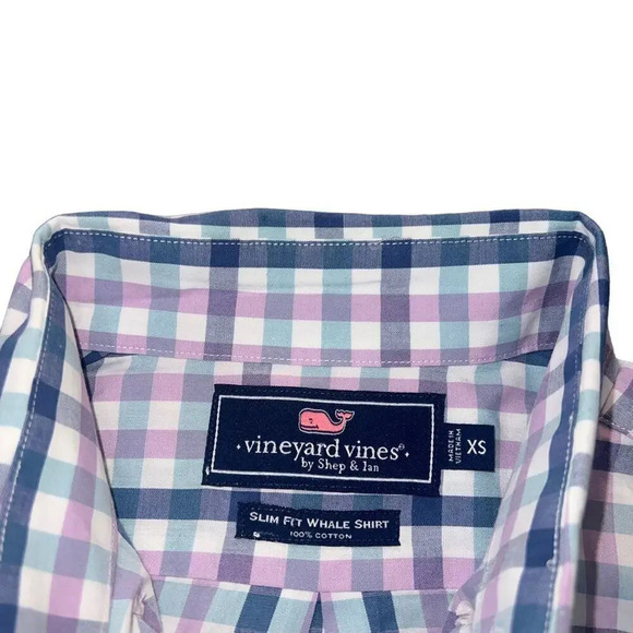 Men's Vineyard Vines XS Slim Fit Whale Shirt Button Down - Picture 3 of 4